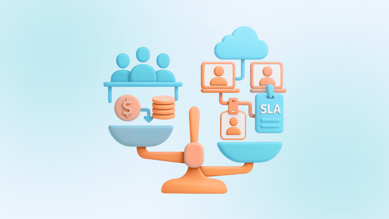 Comparativo: equipe interna vs. outsourcing de engenharia de dados