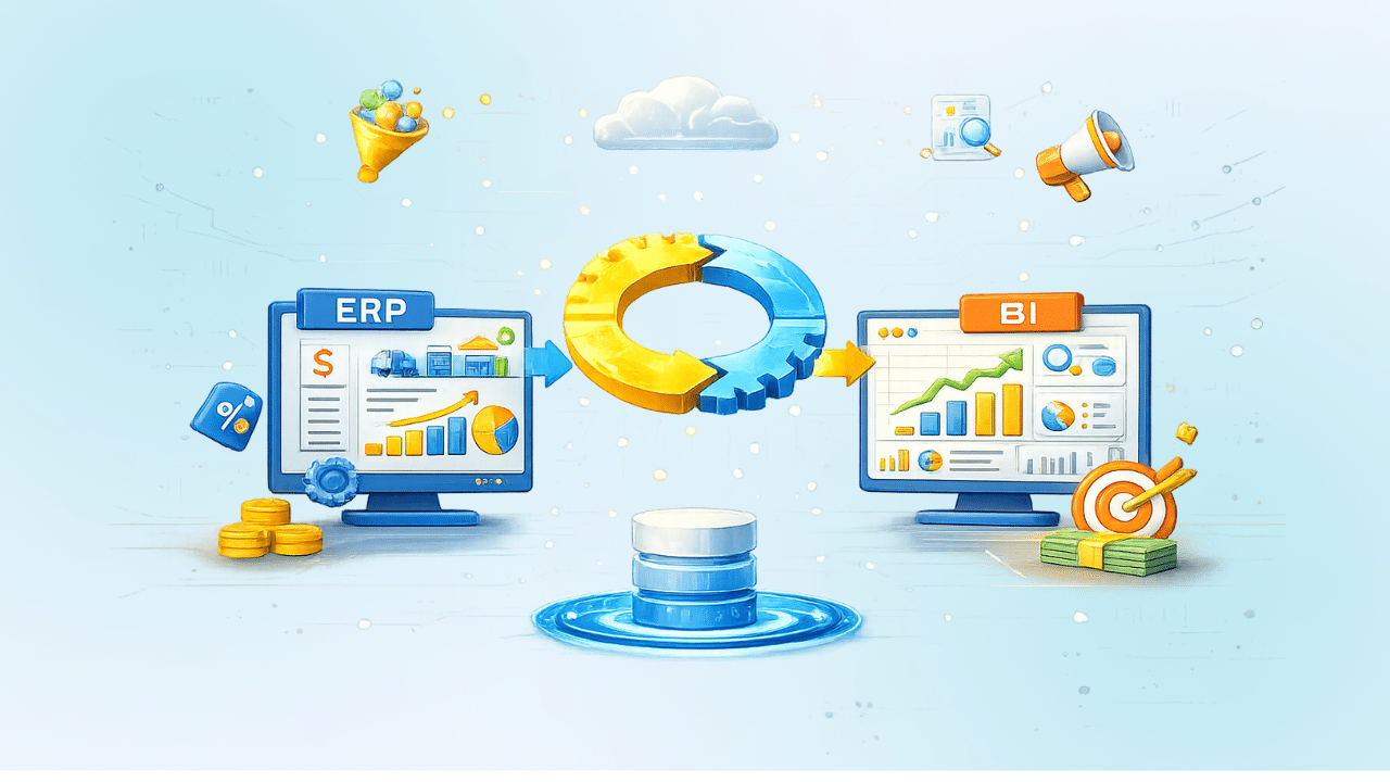 Como funciona a integração entre sistemas ERP e BI