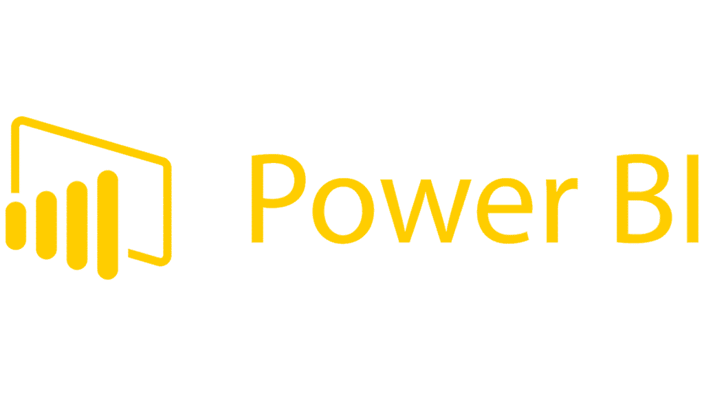 Logotipo do Power BI em amarelo