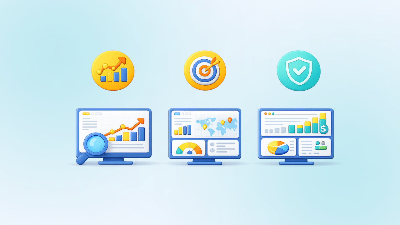 Quais são os 3 tipos de dashboards