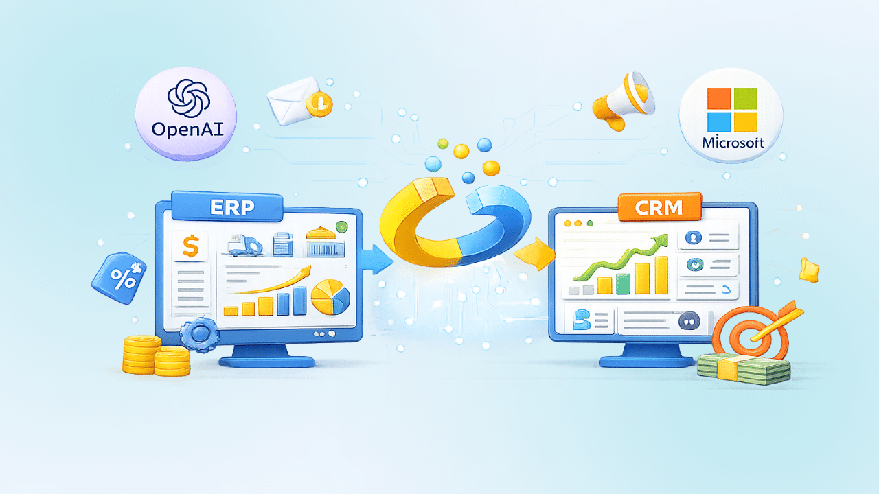 Qual Software ERP oferece a melhor integração com ferramentas de CRM.